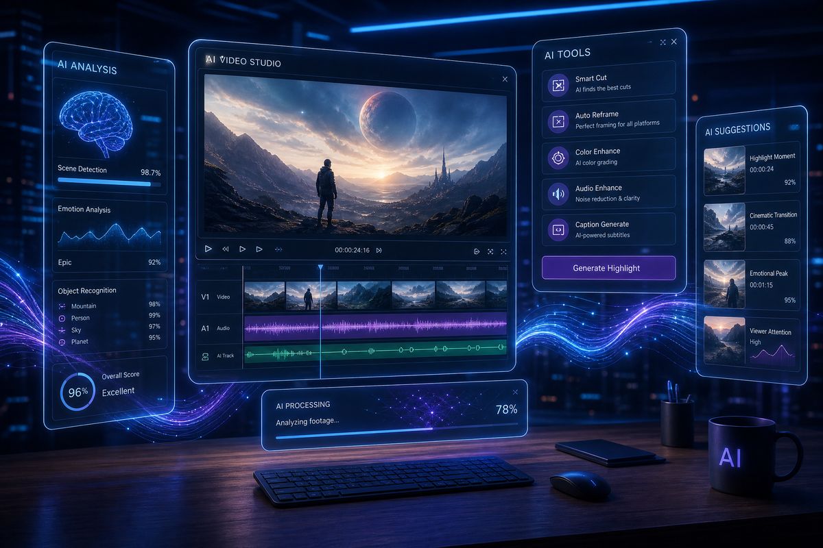 AI视频剪辑教程视频演示 - 直播走光创作工具完整教学